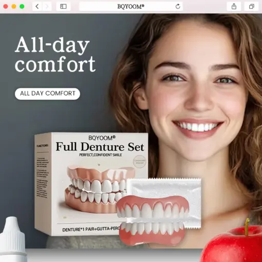 【BQYOOM® Official Store】🦷Advanced Full Denture Set ⏳Limited-Time 30-Minute Discount!⏳ - Image 2