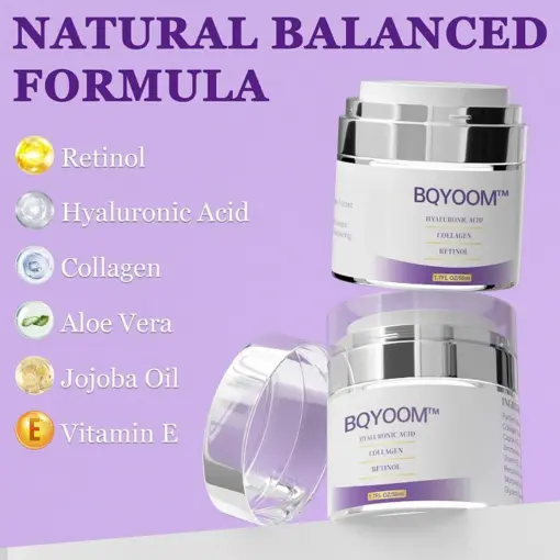 BQYOOM™ Premium Neck Firming Cream - Retinol & Collagen Treatment for Wrinkles, Sagging Skin & Double Chin Reduction - Image 3