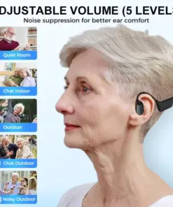 BQYOOM™ Bone Conduction Smart Hearing Aid Bluetooth Earphones