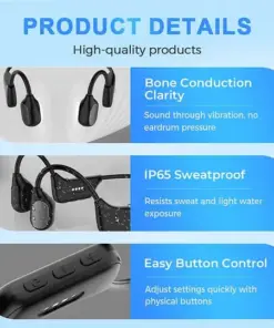 BQYOOM™ Bone Conduction Smart Hearing Aid Bluetooth Earphones